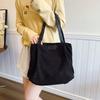 Solid Color Casual Large-capacity Cloth Bag New Simple and Versatile Lightweight Shoulder Handbag Commuter Tote Bag Women