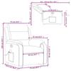 VidaXL Reclining Massage Armchair, Relaxation Chair with Backrest, Seat with Armrests, Living Room TV Armchair, 3205110