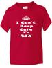 6th Sixth Birthday Keep Calm I'm Six Birthday Present Kids T Shirt Age 1-13