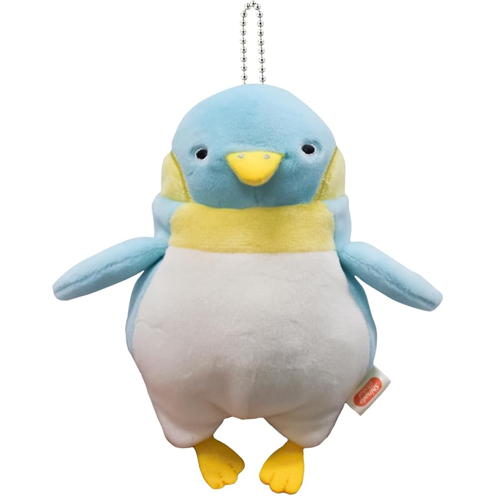 Shinada Global Mochi Series Mochi Pen Blue Mini 7x5x14cm Penguin Plush Toy