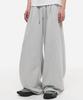 Dipain [Special Feature] Curved Sweatpants Cloud Gray