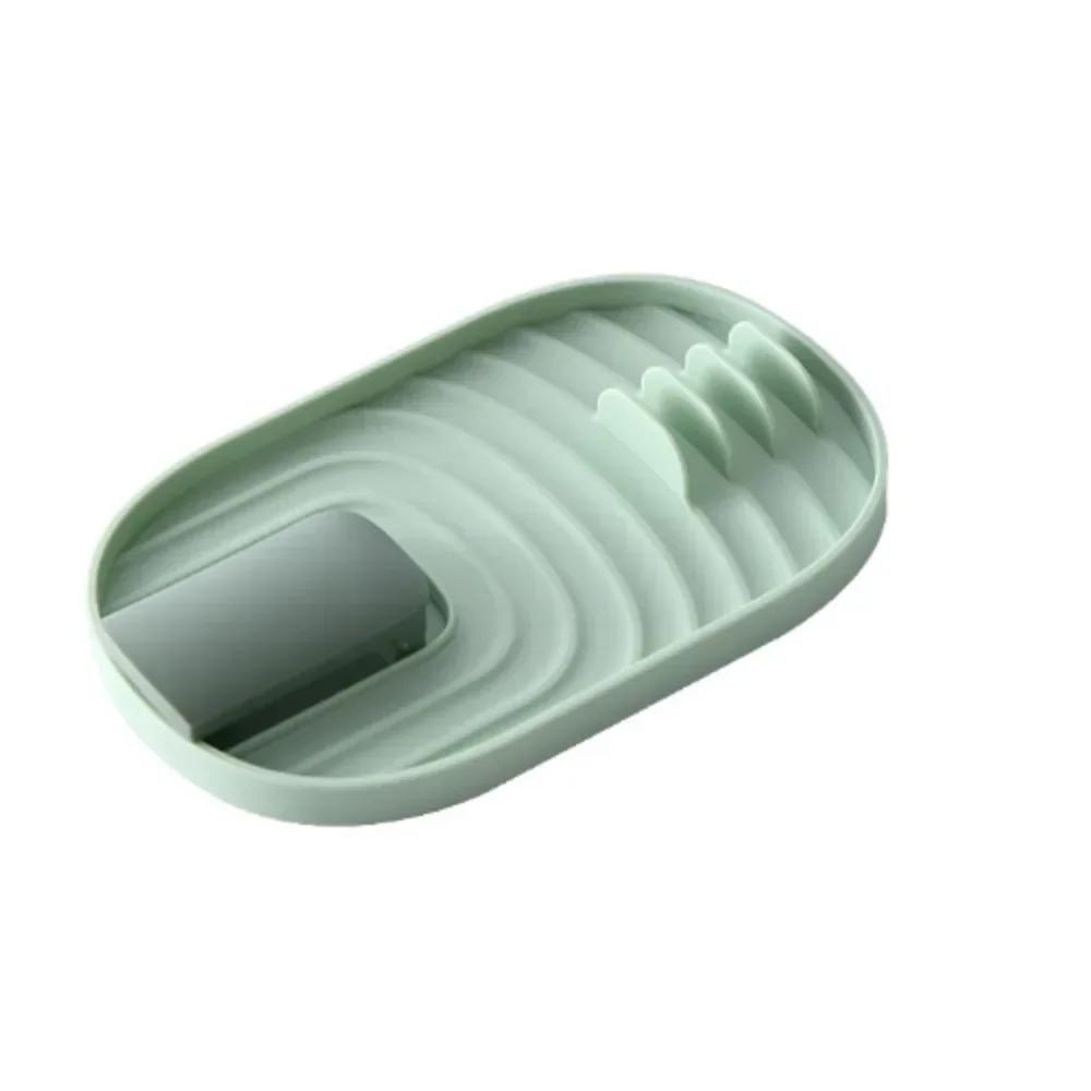 

1Pcs Counter Top Shovel Spoon Shelf Patula Rack Pot Lid Rack Shelves Soup Spoon Pad Put Soup Spoon Chopsticks Holder зелений