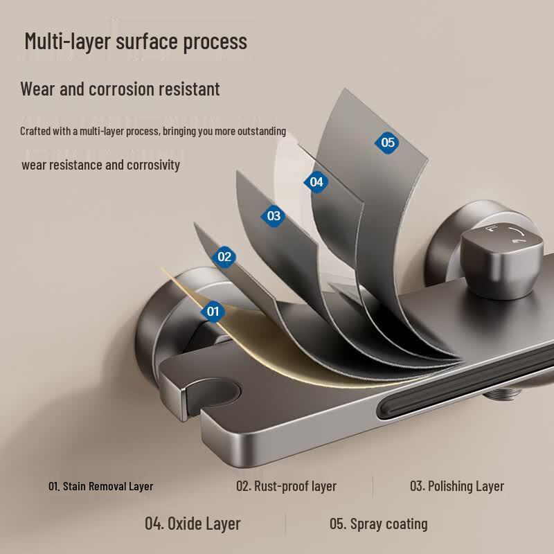 Yipan Wall-Mounted Waterfall Bathtub Faucet & Shower Set Bathroom Kitchen Tap Accessories