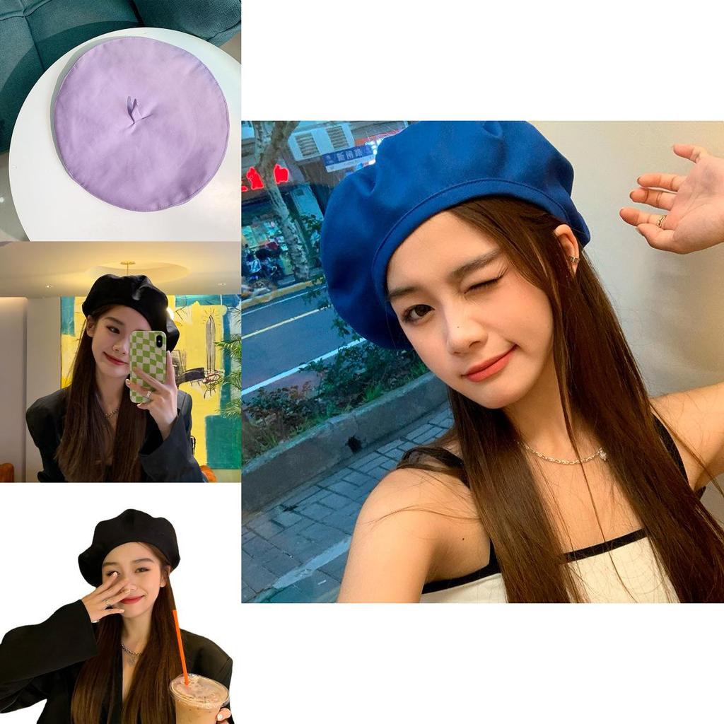 Retro Cotton Beret Hat For Women Classic British Style Fashion Fall Cap