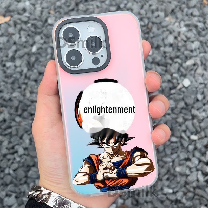 

Aurora White Wukong iPhone 16 Pro Case for 12/11Xs Max & More - Hard Plus Laser Design in White. iPhone Xs/X