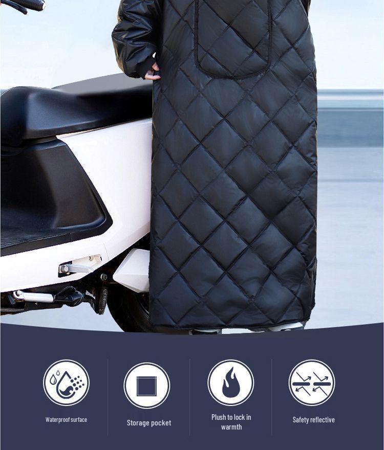 Winter Fleecegefütterte Rad- & Motorrad-Windjacke zur Trennung von Mann und Fahrzeug