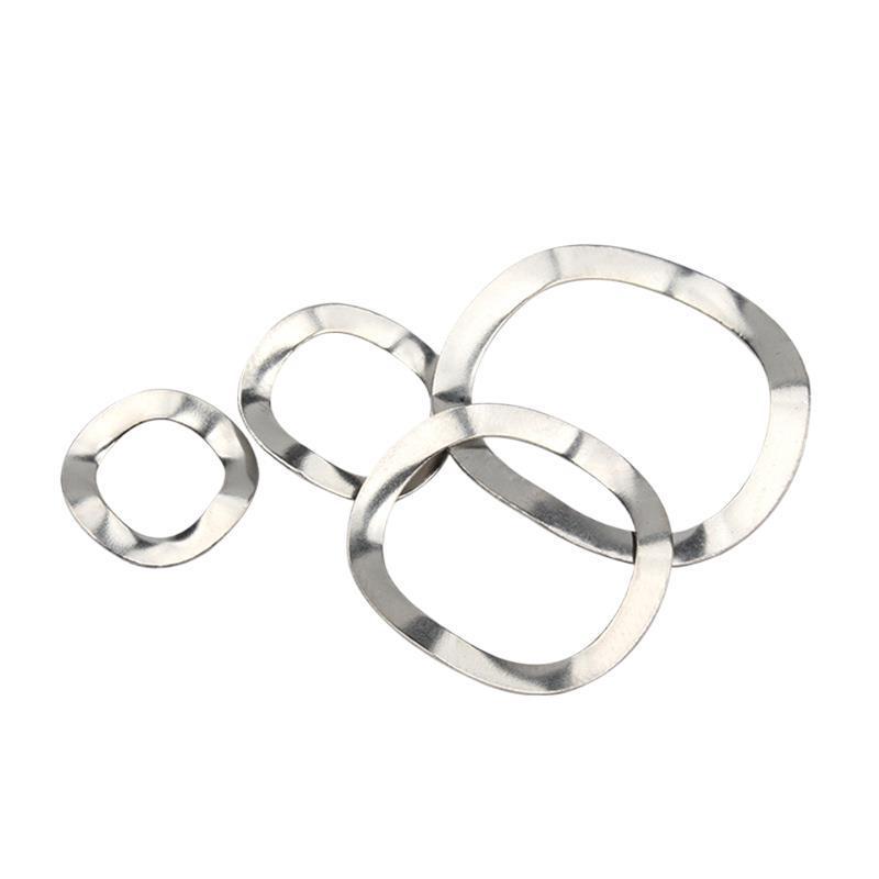 Yigu 304 Stainless Steel M3/M4 Elastic Wave Spring Washer with Anti-Loosening Design