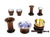 Markenloses Produkt, Kyuka Kobo Buddhistisches Altar-Set, 7-teiliges Set inklusive Weihrauchbrenner, Blumenvase, Kerzenhalter, Räucherstäbchenhalter, Reisschale, Te