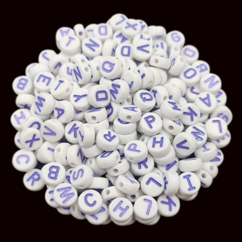 20 Pezzi 10mm Colore Caramella Acrilico Lettera Perline Sciolte Fai da Te Artigianato Collana Bracciale Ciondolo per Creazione di Gioielli