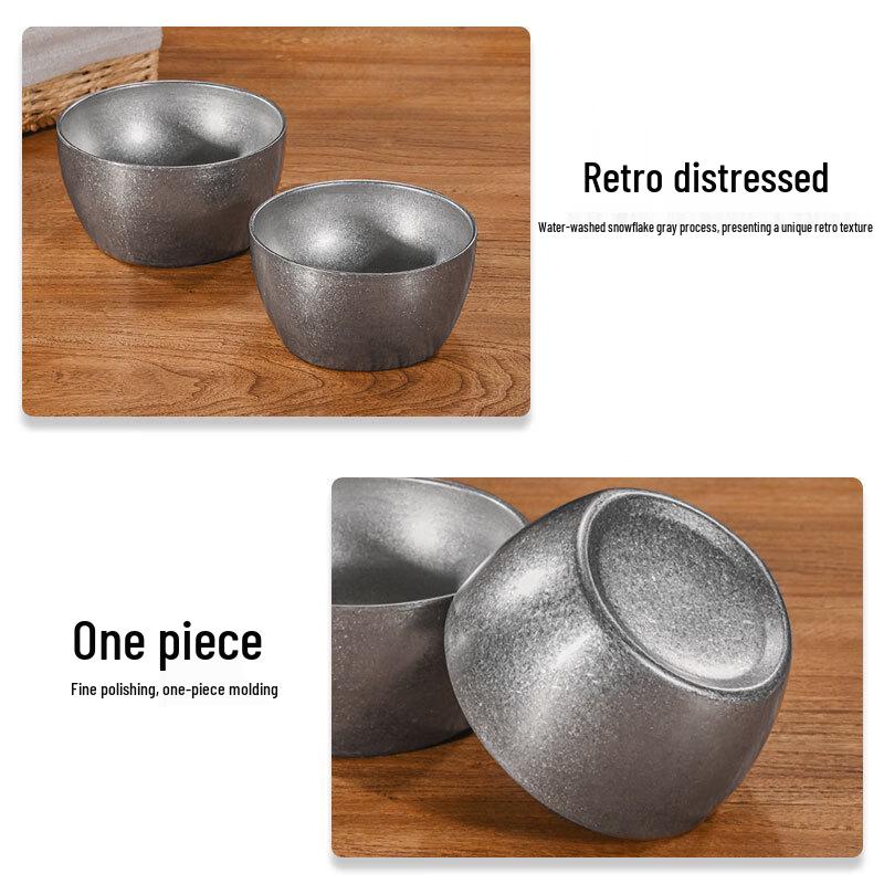 ZISIZ Industrial Style Anti-scald Rice Bowl