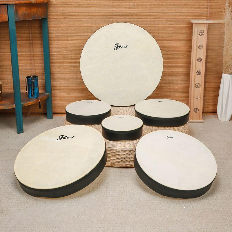 Tambourines Sheepskin Drum Sound Therapy Band Play Dancing Professional Hand Beat Drums Yoga Meditation Dance Accompaniment Percussion Instruments