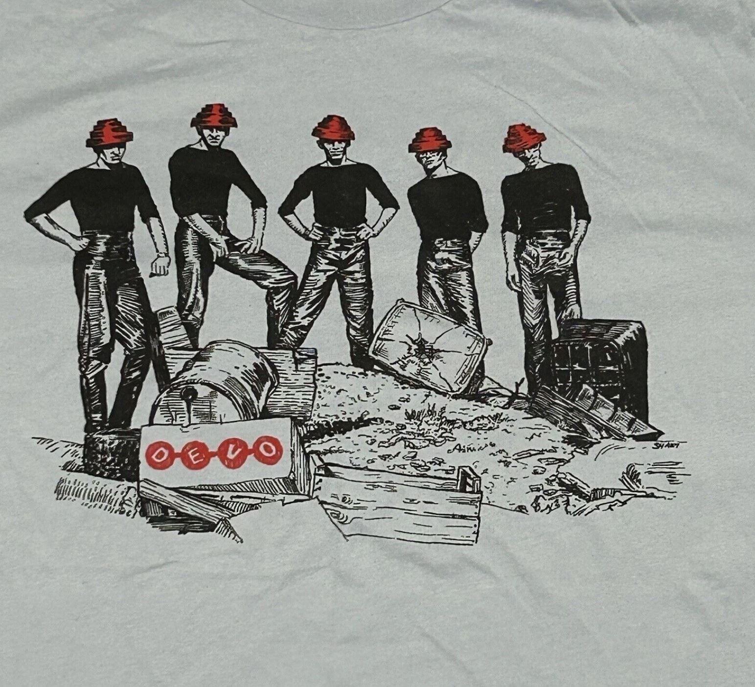 Devo Band Tour Music Concert T-Shirt Cotton Classic Unisex Tee S-5XL L