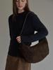 Bemuse Mansion Real Suede Hobo Bag - Sand Beige
