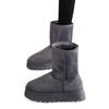 Snow boots winter velvet medium and high tube large cotton shoes minus zero thick-soled boots