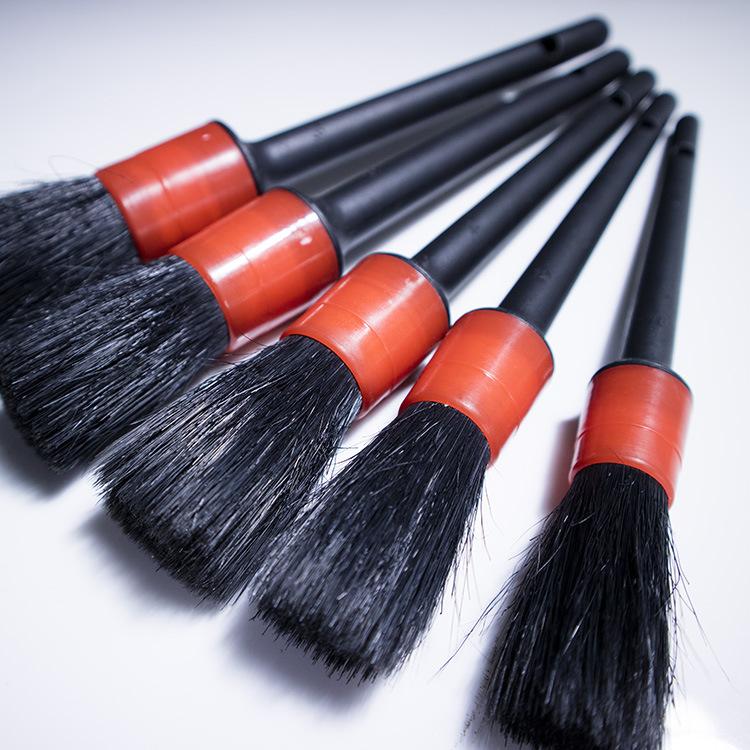 5pcs Car Cleaning Brushes Set Auto Detailing Brush Car Interior Detail Cleaning Brush Kit Dashboard Air Outlet Wheel Rims Clean