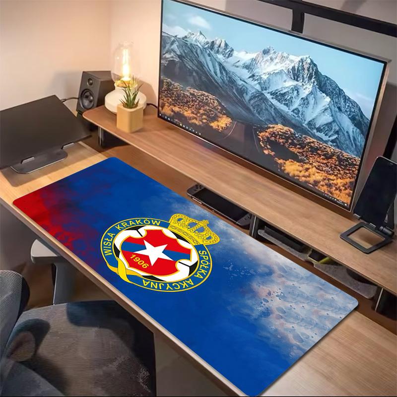 Red Star Belgrade Print Cushion Non-slip Laptop Tablet Big Mousepad XXL Mat Mini PC Playmat With Lock edge