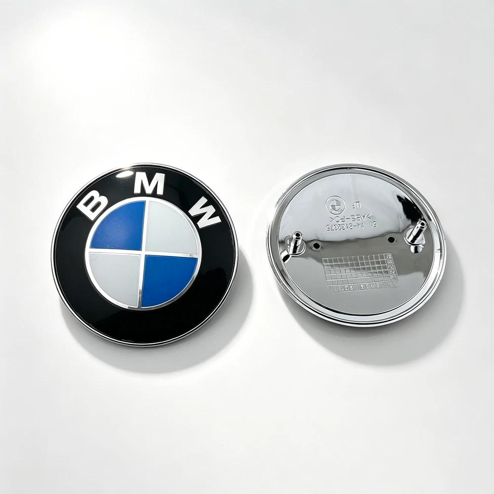 ta122Pcs Set 74mm 82mm BMW Front Bonnet Rear Trunk Emblem Badge Replacement Logo Exterior Styling Parts For E30 E38 E39 E46 E60 E61