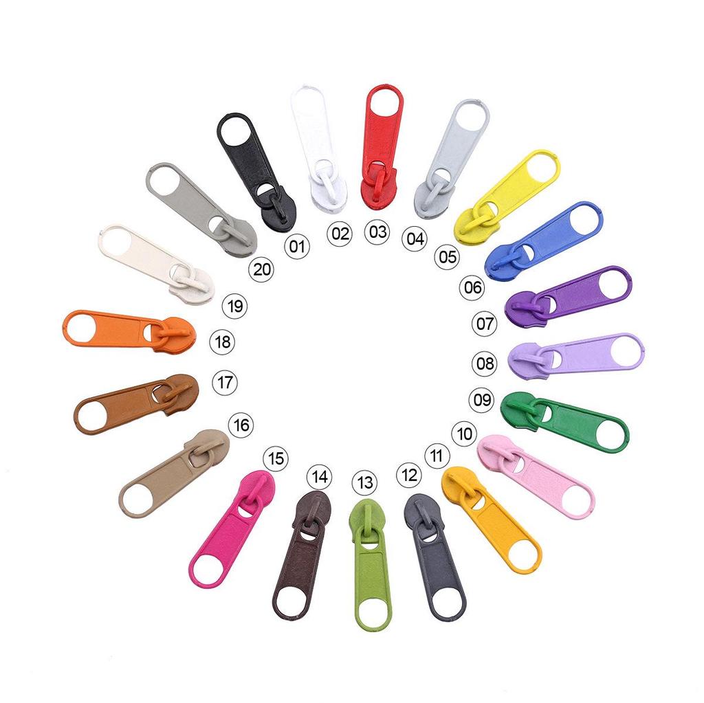 Colorful No. 3 Metal Zipper Pulls for Textile and Clothing