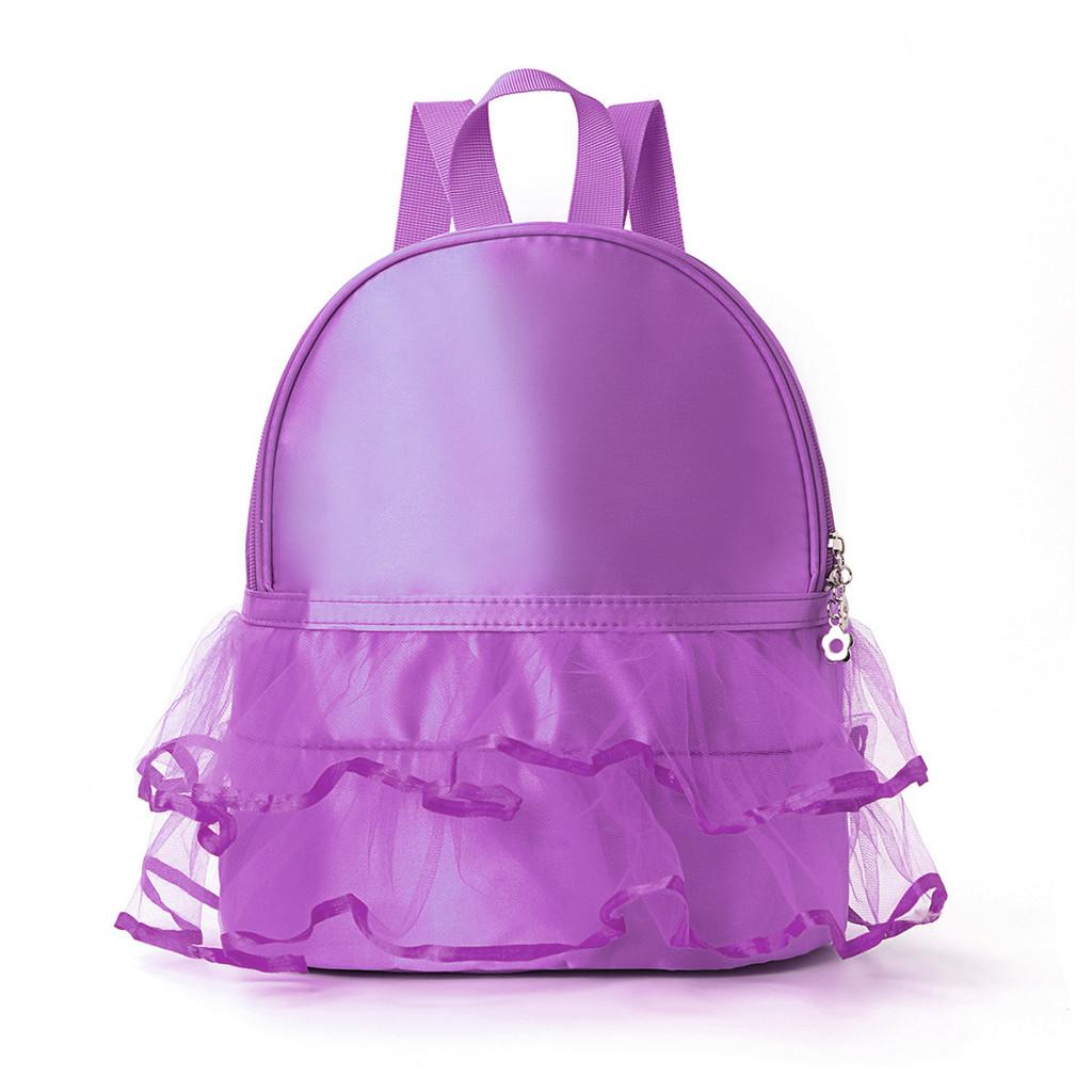 

Childrens Polyester Dance Backpack With Breathable Fabric For Girls School Use фіолетовий