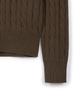 USPOLOASSN Cable Half-Zip Knit_Brown