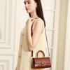 Genuine Leather Versatile Single-Shoulder Women's Bag Textured Commuter Crossbody Small Square Handbag
