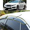 For Honda Civic 10th Sedan 2016-2017 2018    Car Sticker Plastic Window Glass Wind Visor Rain/Sun Guard Vent