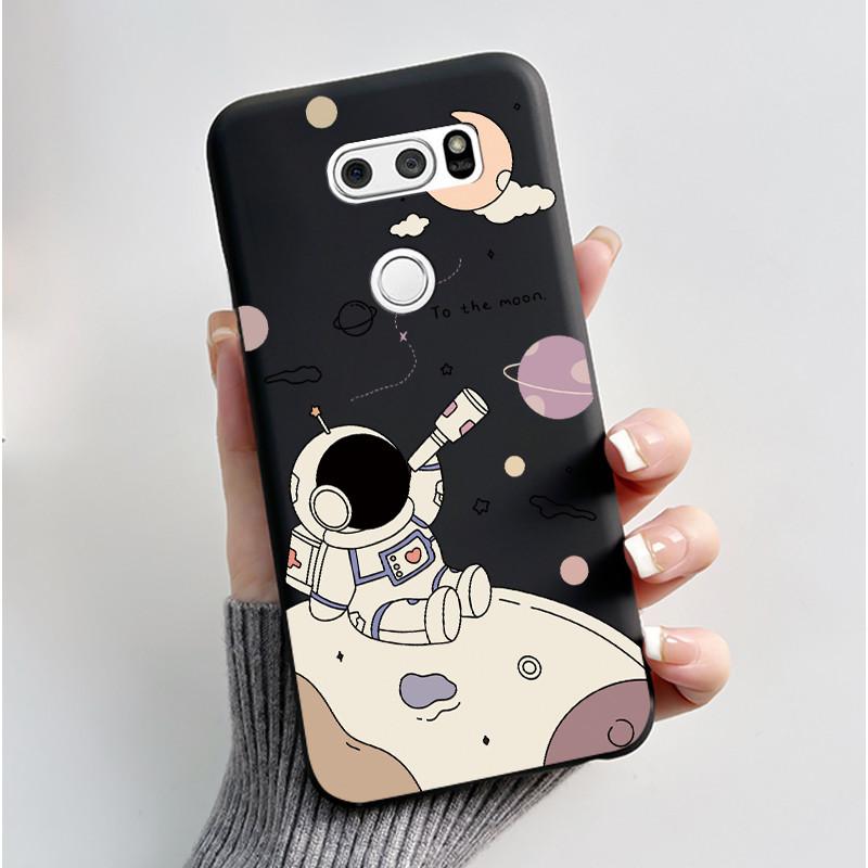 Cute Case For LG V30 V30+ Plus Funda LG V30s ThinQ Capa LG V35 ThinQ Printing Shell Protective Cover Soft Silicone Cartoon Cases