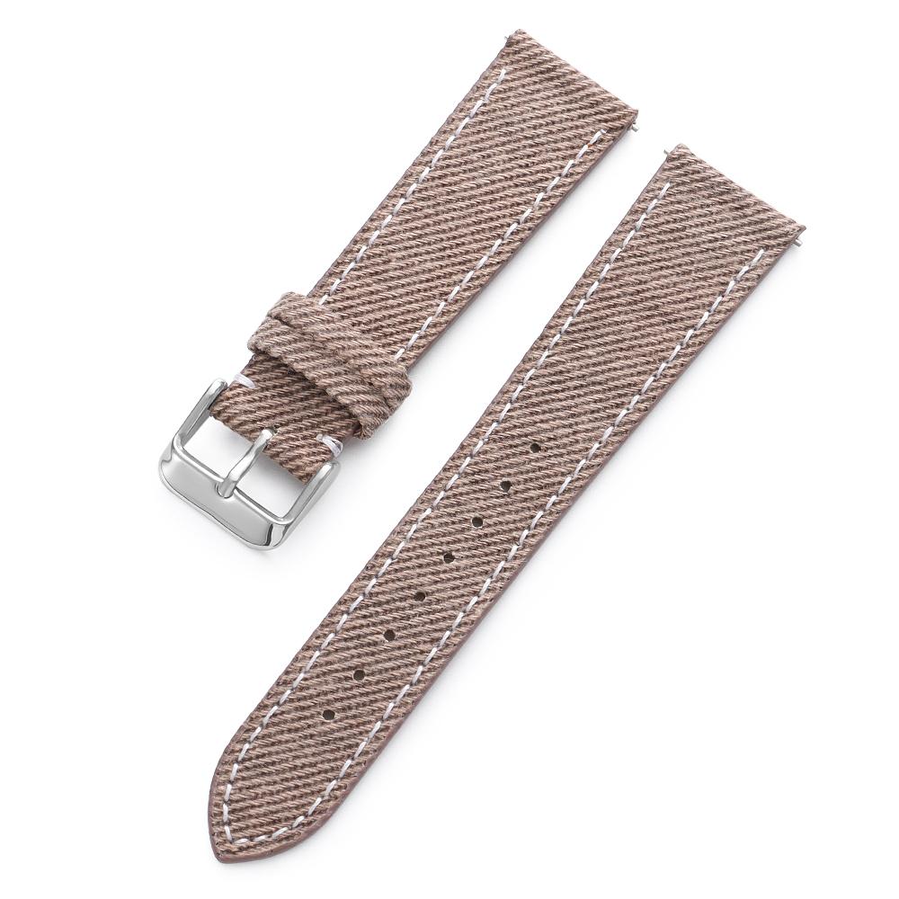 Nylon Leather Watch Band 18mm20mm 22mm Black Gray Brown Canvas Universal Soft Watchband Business for Men Women Watch Accessories