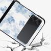 Phone Case for Samsung Galaxy Z Flip 3 4 5 6 7 Folding Shell For Samsung Z Flip4 Flip5 PC Hard Cover Soft Pale Little Flower