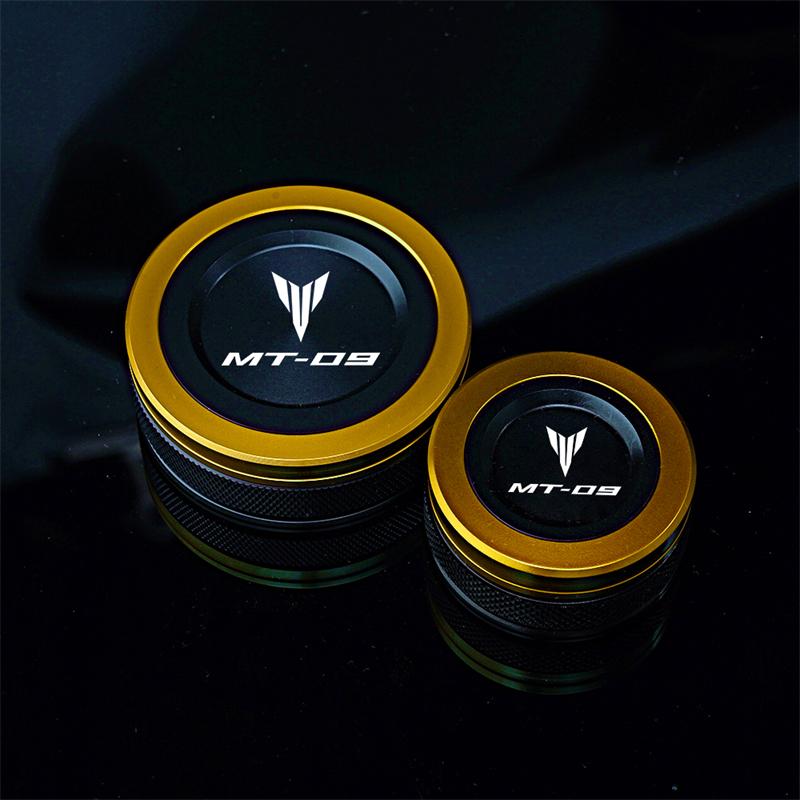 Dla Yamaha MT09 MT-09 Mt 09 SP Tracer -2023 motocykl przednia i tylna pokrywa zbiornika oleju hamulcowego pokrywa zbiornika