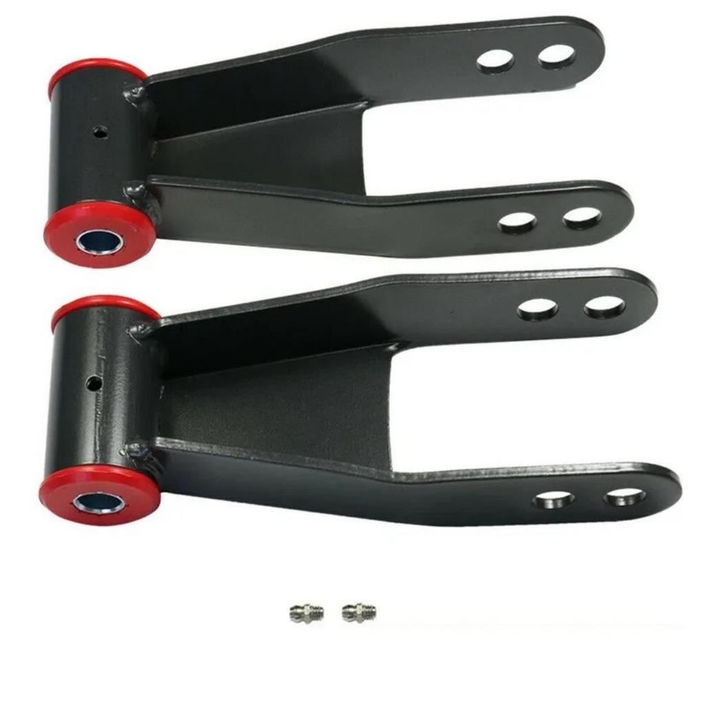 Rear Drop Lock Kit for Leaf Spring Shackle - Fits Chevrolet C1500/C2500, F-350 (Model 410520)