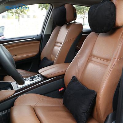 Coussin de nuque universel pour appui-tête de voiture, couleur unie, pour femme et homme