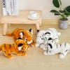 Simulation Little Tiger Doll Plush Toy Siberian Tiger Doll White Tiger Cloth Doll Parent-Child Child Birthday Gift Female