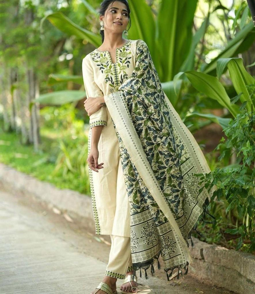 Beautiful Women Designer Salwar Suit Kurti Indian Top Tunic Kurta Pant Dupatta Set Dress