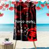 Tokio Hotel Print Strandtuch, Großes Weiches Schnelltrocknendes Handtuch für Strand Camping Schwimmen