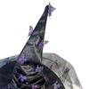 Witch Hat Mesh Yarn Cover Butterflies Design Women Cosplay Hat