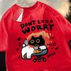 Brother Tshirt Dont Worry Fun Cat Print T Shirt Cotton Oversized Clothes Fashion Casual Clothes Soft Street Brother Clothing