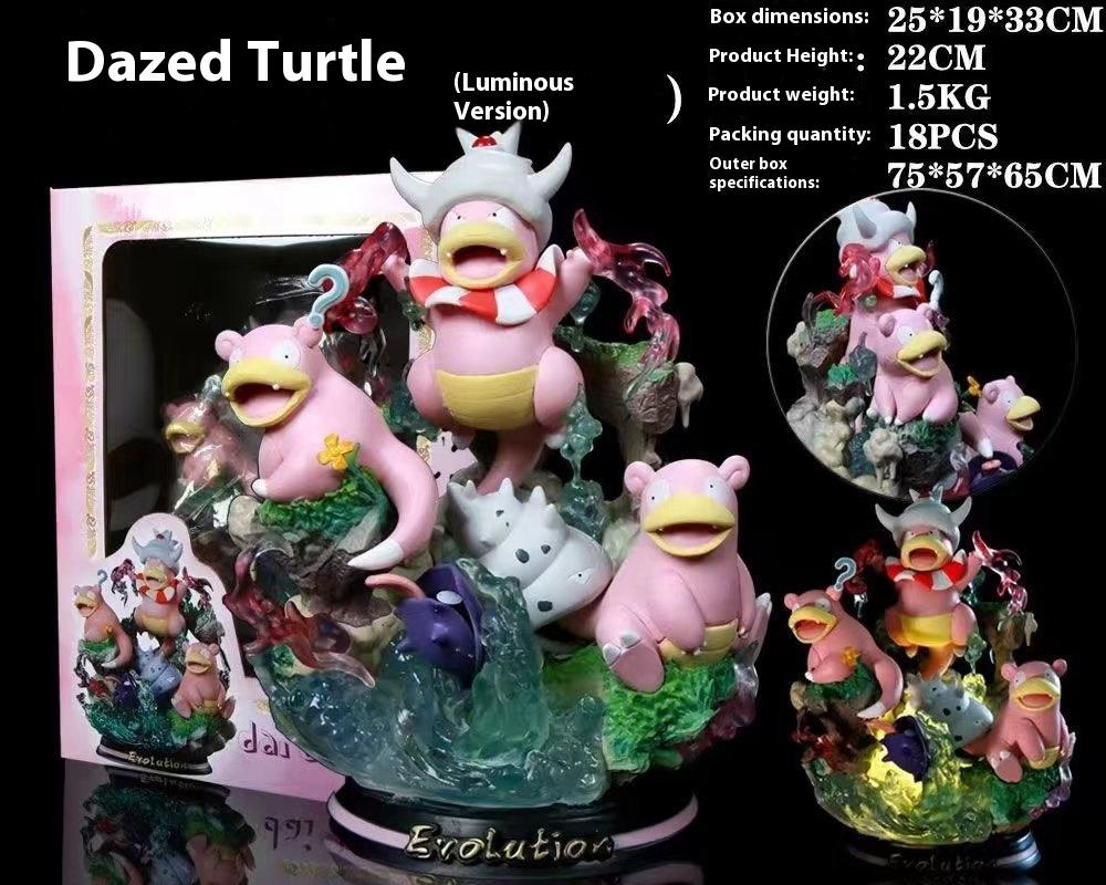 Lovely New Animation Bao Ke Meng Gk Animation Pikachu Luminous Doll Hand-Made Model Super Dream Gengar Fire-Breathing Dragon Ornaments