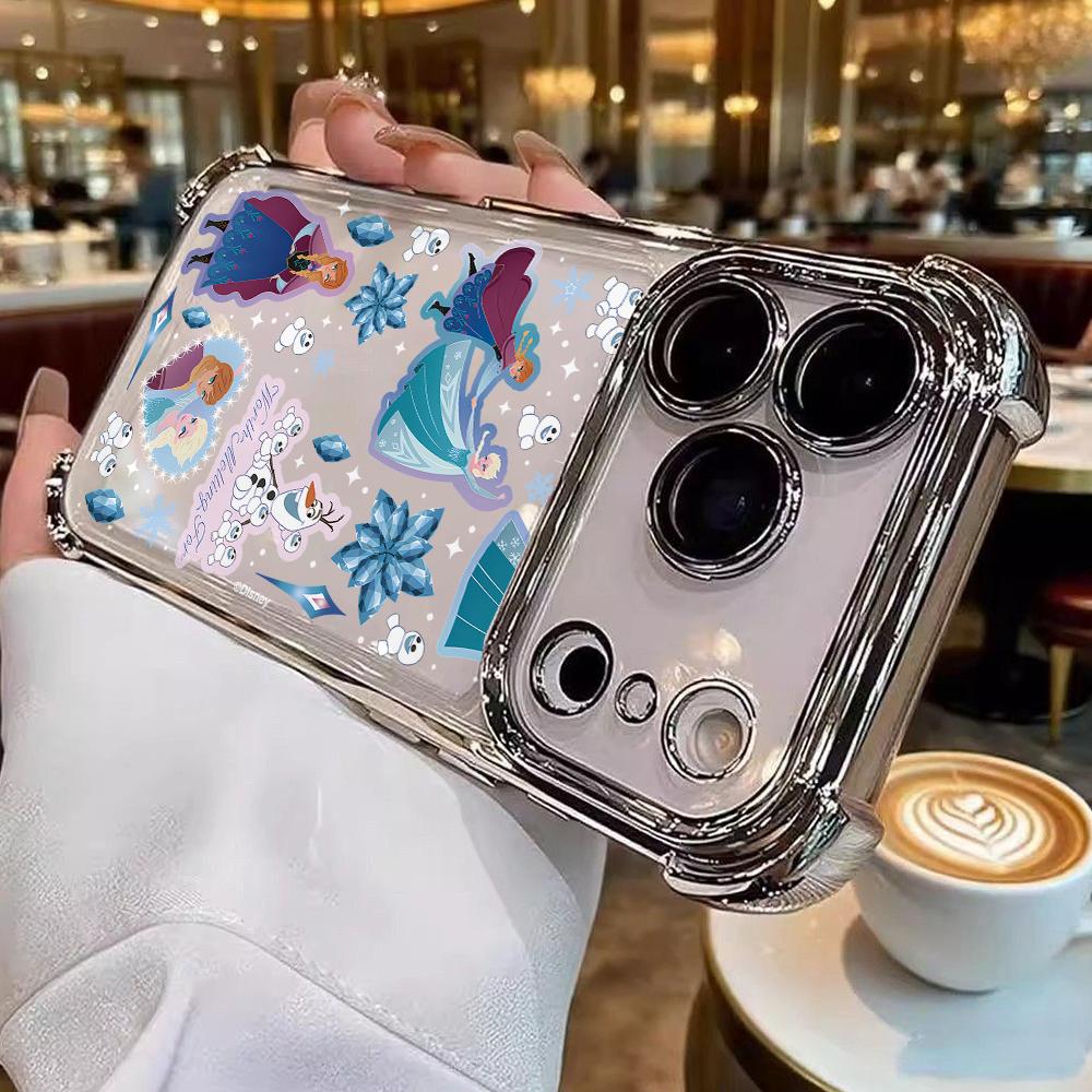 Frozen Queen Elsa Phone Case for Google Pixe 10 9 9A 8 8A 7 7A Pro XL 5G Anti-drop Transparent Soft Cover