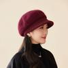 Middle-aged and elderly hats, female rabbit fur warm knitted cap, grandmother casual versatile and cold-proof old lady wool hat