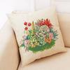 Succulent Cactus Plant Pattern Pillowcase Linen Pillowcase Car Seat Throw Sofa Home Decorative Pillowcase 45*45Cm