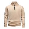 Herren S Halbreißverschluss Stehkragen Langarm Sweatshirt Herbst Winter Freizeit