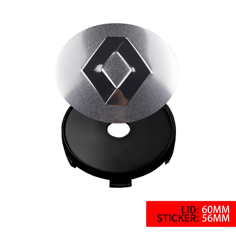 2026 Horké Pro Renault Poklice 4ks 56mm Samolepky na Středové Kryty Koleček Auta 60mm Náhradní Příslušenství Poklic Koleček Auta Pro Renault Sc