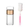 1pc Tea InfuserBottle Double Layer Leakage Proof Glass Water Bottle Separation of Tea and Water Mug Cup for Office Travel Home