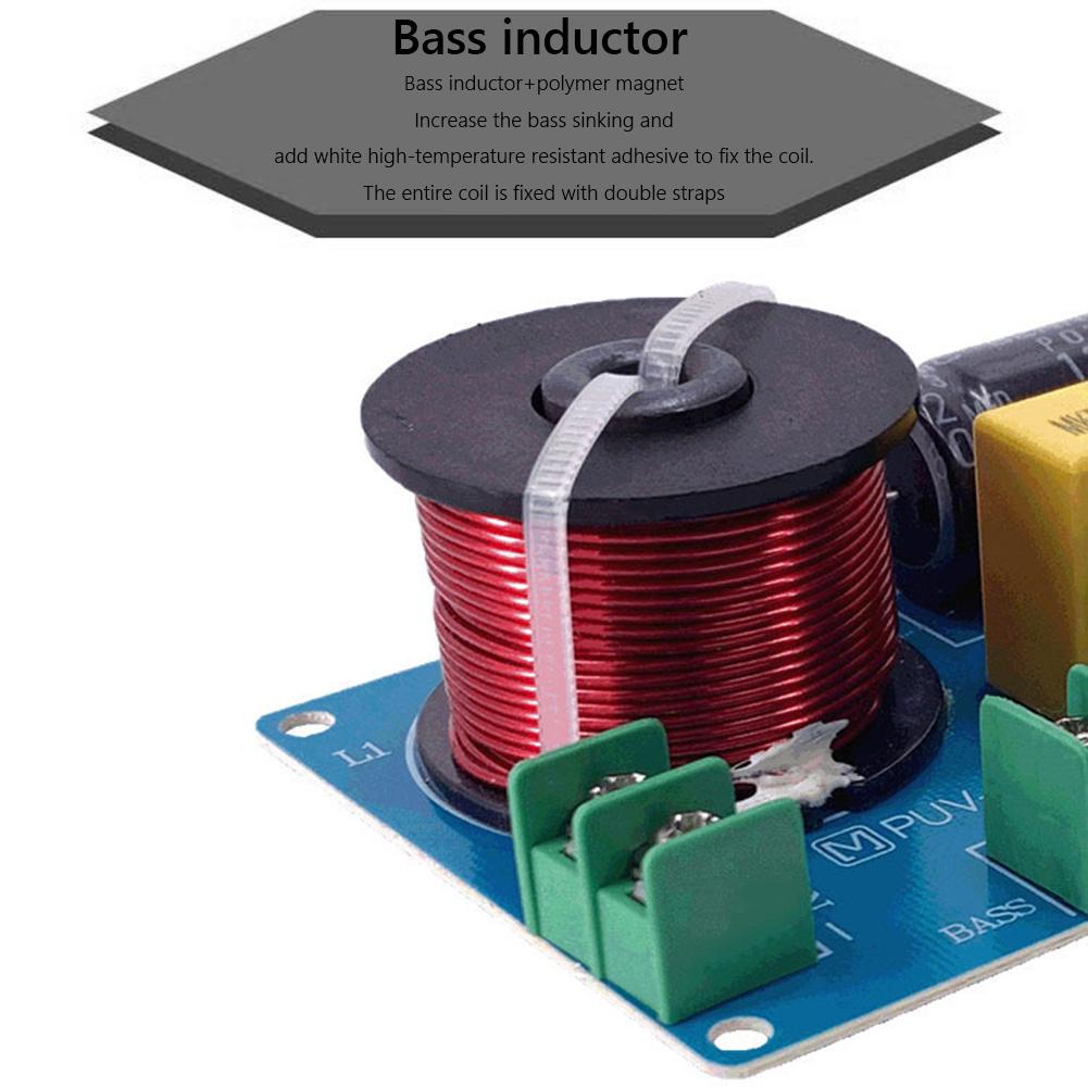 3-Way Hi-Fi Crossover Filter Module MKP Metal Film Audio Hifi Filter Circuit Board Bookshelf Audio for 3.5/4/4.5-8 Inch Speakers