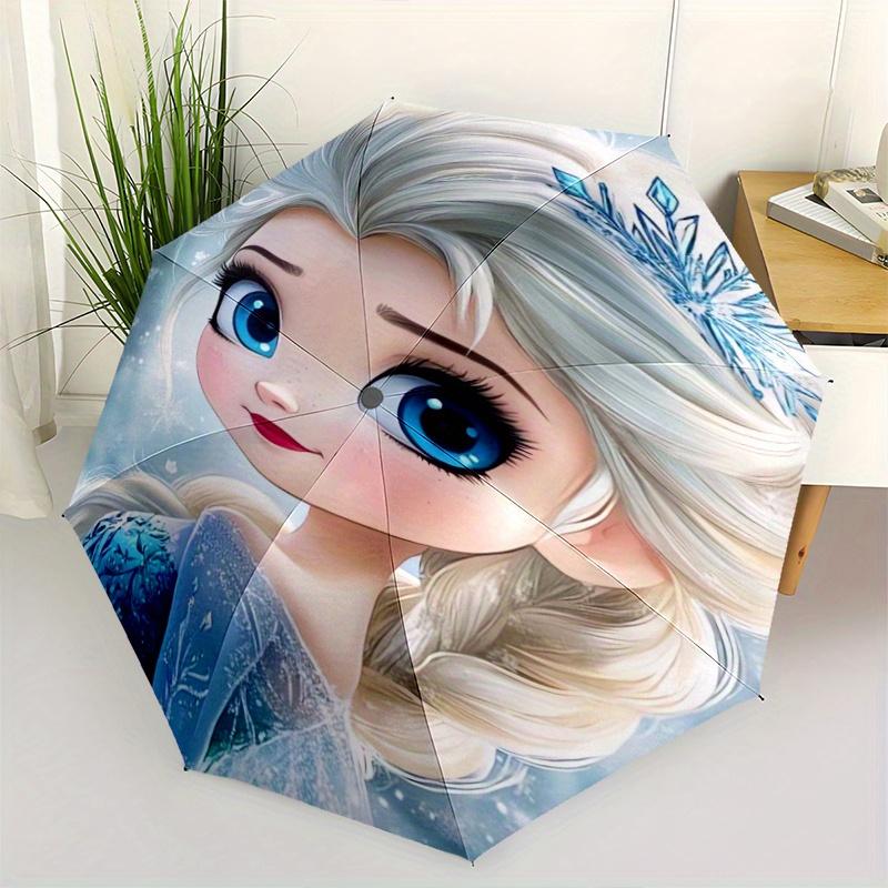 

Elsa Frozen Snowflake Automatic Opening and Closing Umbrella - Suitable for Various Occasions, Outdoor Activities, Lightweight and Durable A