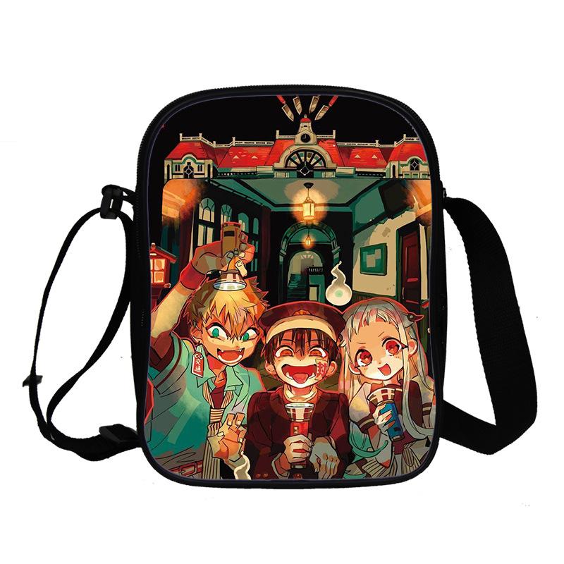 Ground bound teenager Hua Zijun animation peripheral messenger bag, primary and secondary school student schoolbag 3D full color printing double