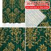 2D Flat Printing,2pcs Golden Crescent Chic Creative Curtains Versatile Durable Polyester Curtains Art Deco Festive for Bedroom,