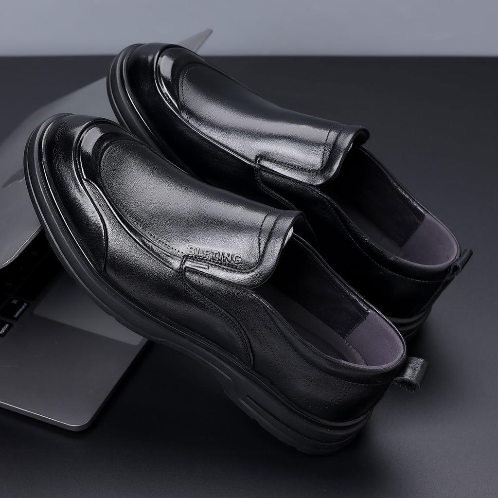 Genuine Leather Shoes for Men 2026 New Designer Business Dress Shoes Male Fashion Casual Black High Quality Loafers Man