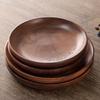 Wooden Dish Holder Dinnerware Beech Snack Dessert Plates Tableware Serving Tray Dinner Plate
